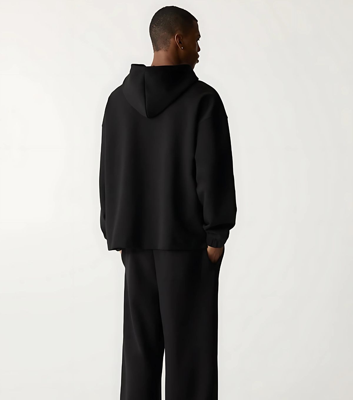 Oversize Pull&Bear Black Hoodie | 340 GSM fabric | M-Armor